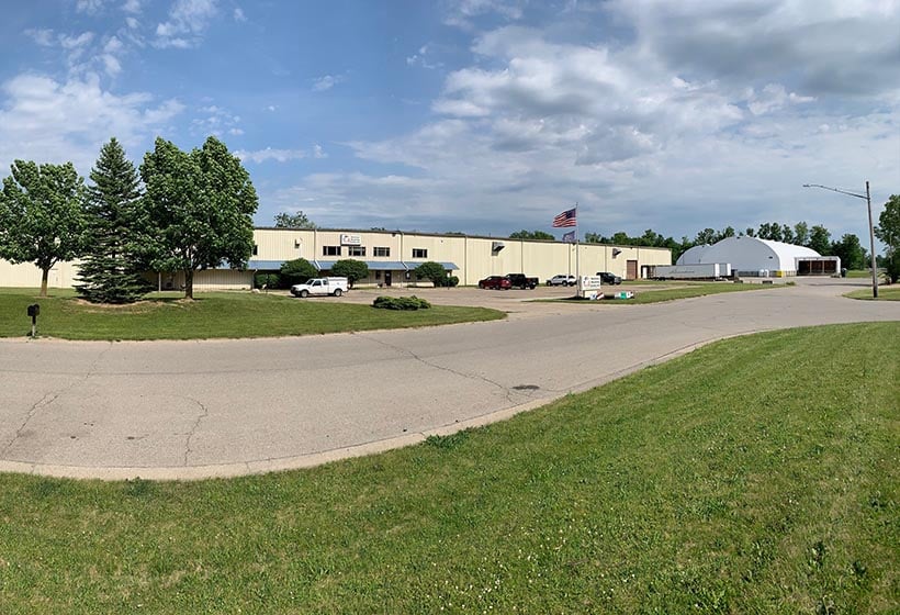 view of american recycling center from the street