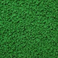 Bright green rubber granules
